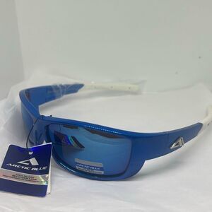 Arctic Blue Wraparound Sports Sunglasses – UV Protection